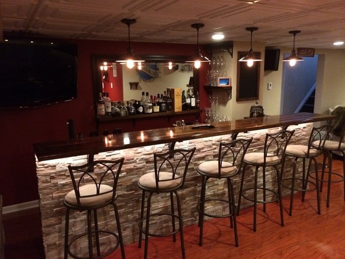 Man Turns Unfinished Basement Into The Ultimate Bar (12 pics)