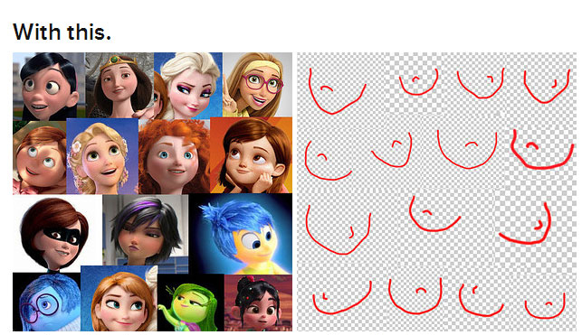 Every Female Character In Disney Pixar Films Shares The Same Face (9 pics)