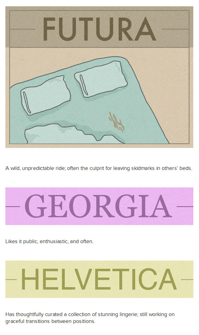 What Your Favorite Font Says About Your And Your Sex Life (9 pics)