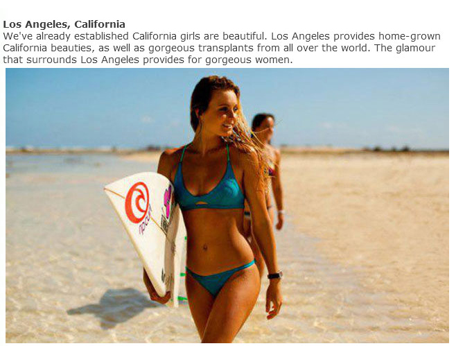 Where To Find The Best Looking Women In The USA (20 pics)