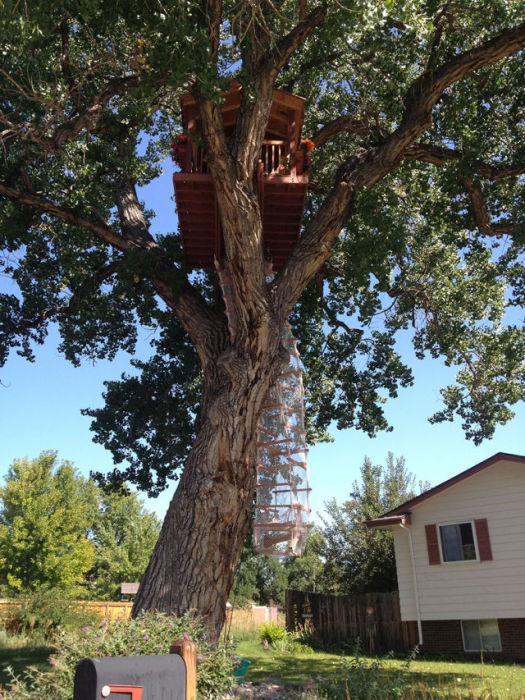 His Daughter Wanted A Tree House So He Went All Out (27 pics)