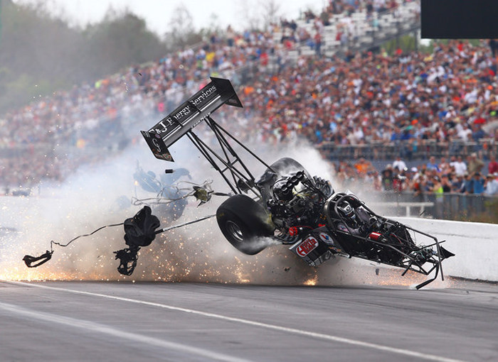 Larry Dixon Walks Away From A Brutal Crash In Gainesville (5 pics + video)