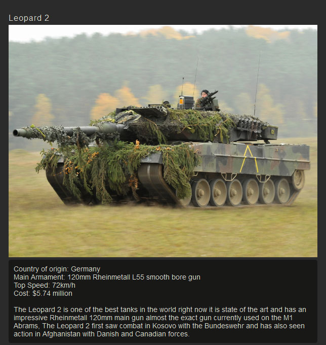 best battle tank in the world