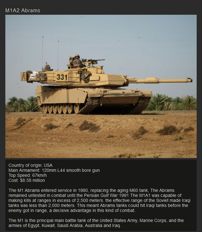 best modern battle tank in the world