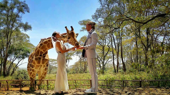 Acrobat Couple Gets Married 38 Times In 38 Different Places (17 pics)