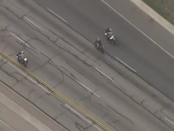 Police Chases Biker