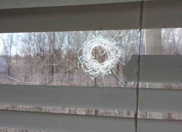 Man Wakes Up To Find Bullet Holes In His Apartment (3 pics)
