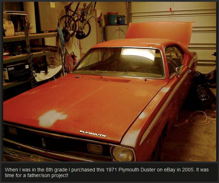 Plymouth Duster Goes From Hunk Of Junk To Award Winning Car (25 pics)