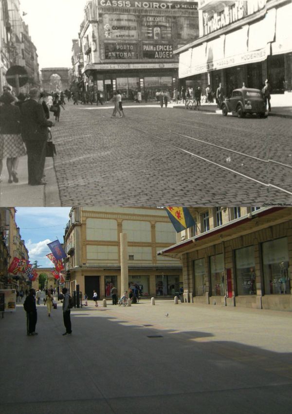 How Dijon, France Has Changed Over The Past 70 Years (10 pics)