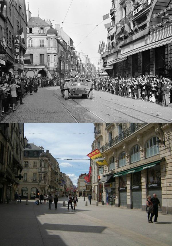 How Dijon, France Has Changed Over The Past 70 Years (10 pics)