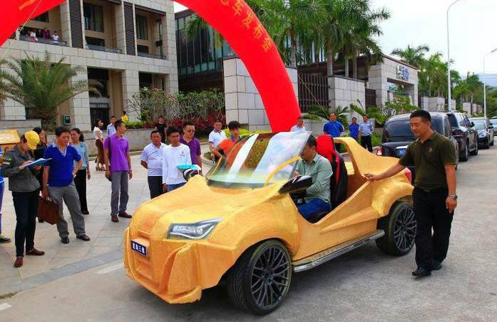 China’s 1st 3D Printed Car Is Now On The Road (5 pics)