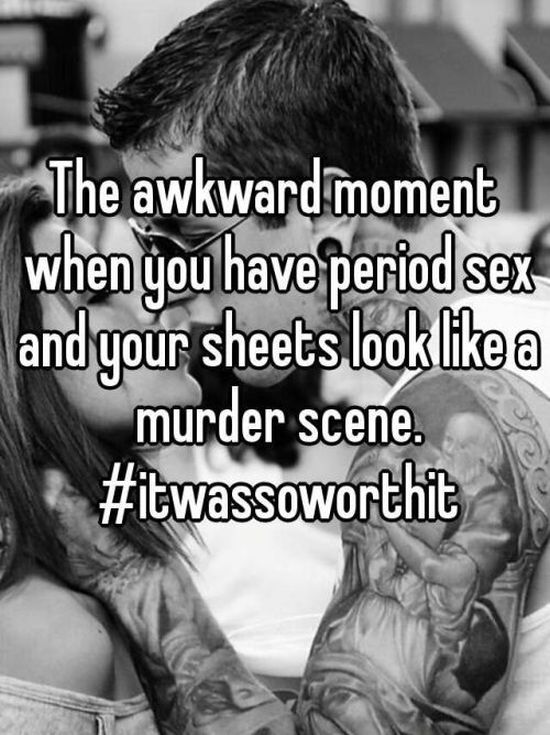 How Women Really Feel About Period Sex (16 pics)