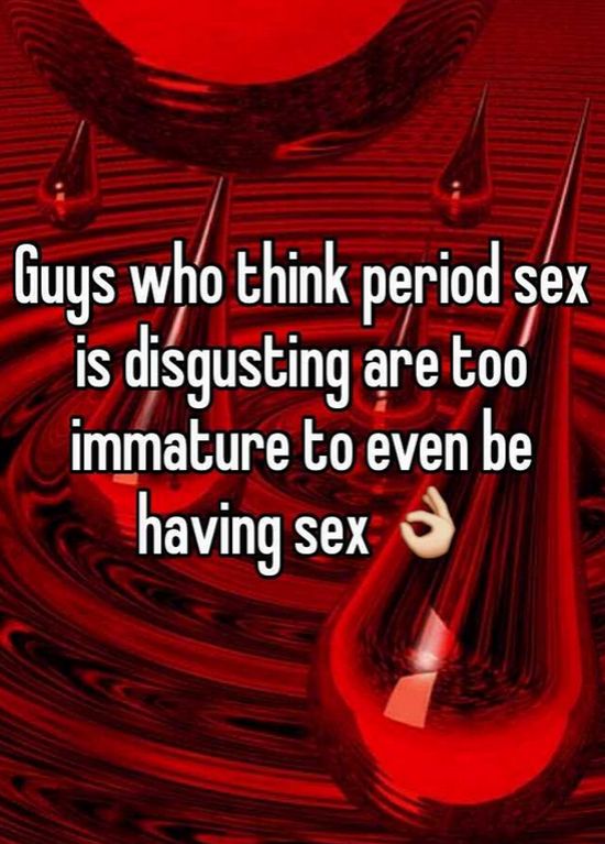 How Women Really Feel About Period Sex (16 pics)