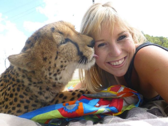 This Girl Is A Real Life Cheetah Whisperer (10 pics)