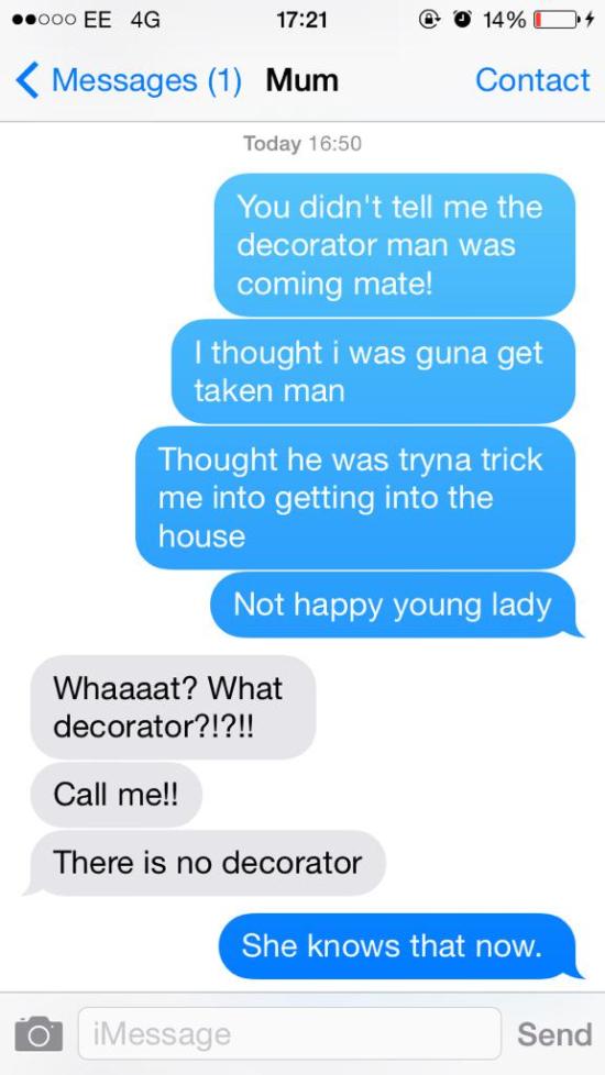 Mother Isn't Happy When Daughter Pulls Cruel Text Prank (4 pics)