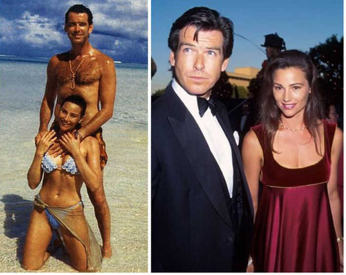 Pierce Brosnan And His Wife Back In The Day And Today (4 pics)