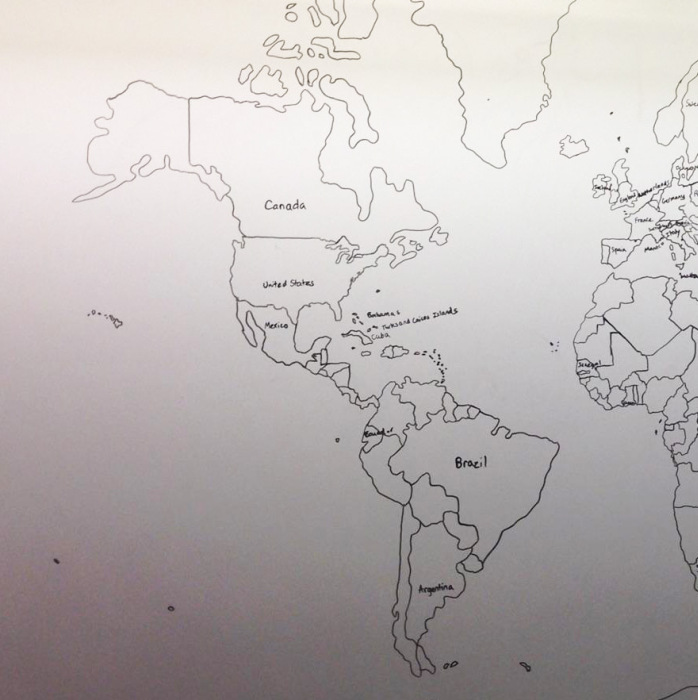 Boy With Autism Draws Amazing World Map Entirely From Memory (4 pics)