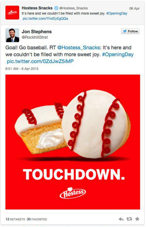 Hostess Snacks Trolled Baseball Fans On MLB Opening Day (5 pics)