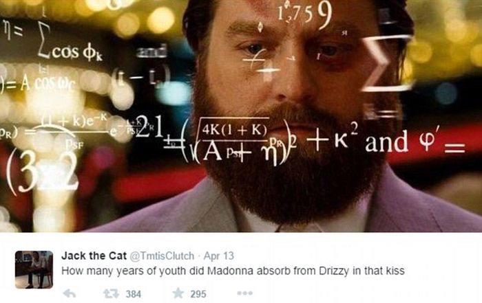 Everyone Is Freaking Out Over Drake's Reaction To Kissing Madonna (17 pics)