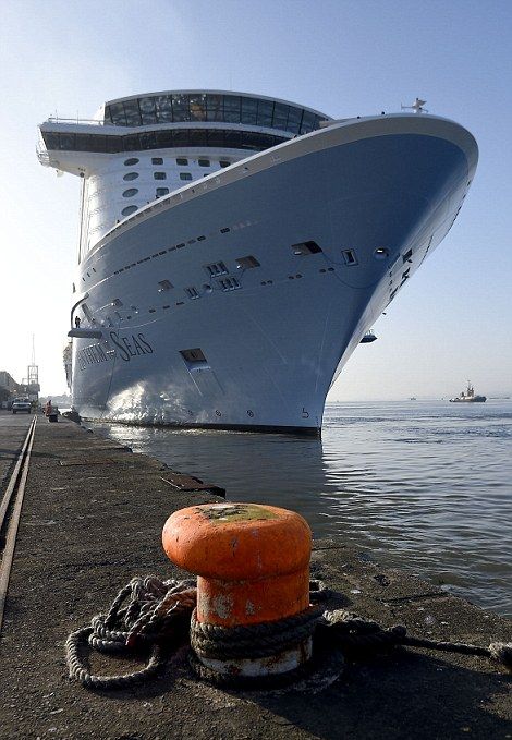 The World's Third Largest Cruise Ship Makes A Grand Entrance (13 pics)
