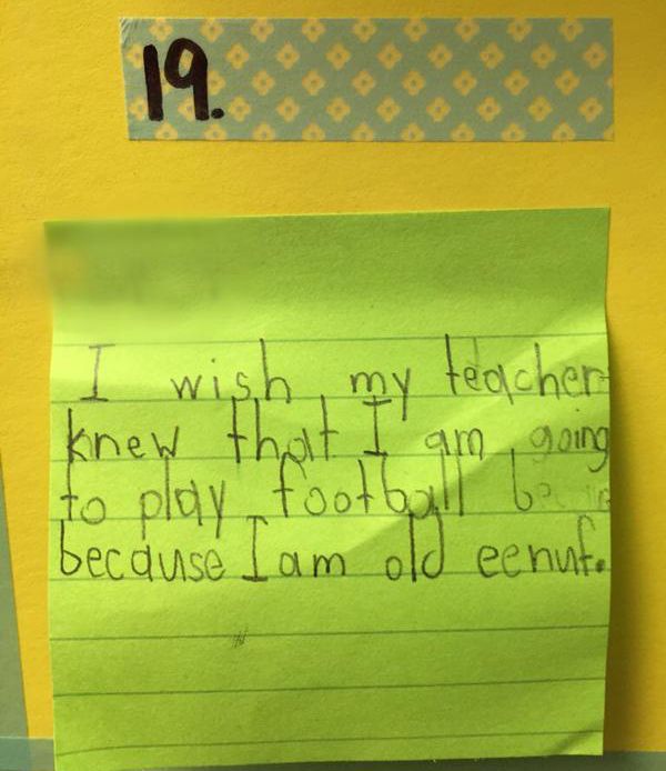 Third Graders Write Honest Messages To Their Teachers (16 pics)