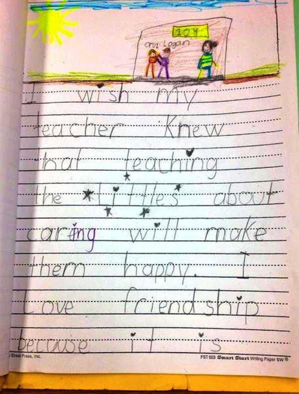 Third Graders Write Honest Messages To Their Teachers (16 pics)