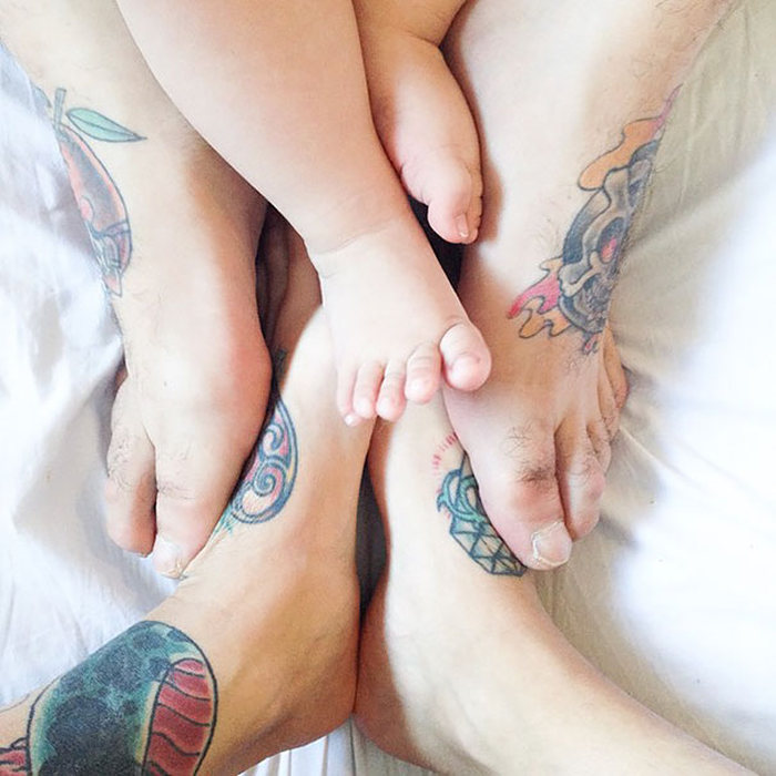 Tattooed Parents Take Beautiful Portraits With Their Children (43 pics)