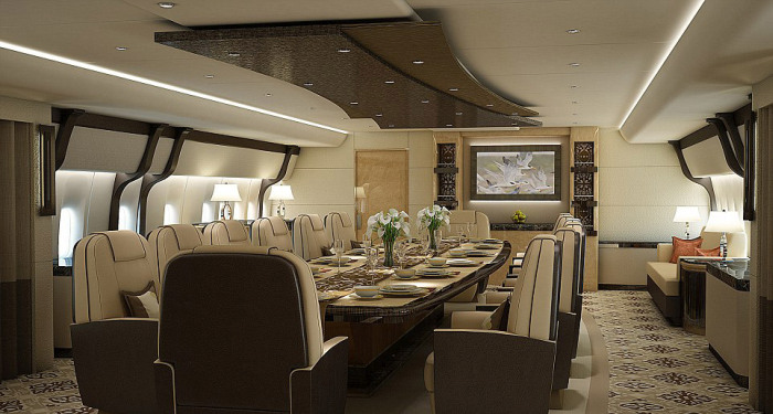This Jumbo Jet Is A $400 Million Dollar Mansion With Wings (13 pics)