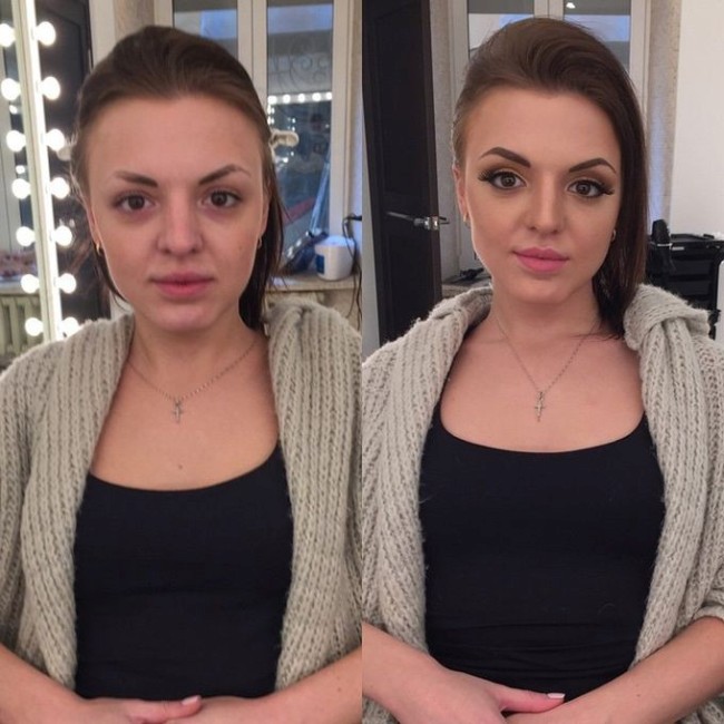 Before And After Photos Show Just How Powerful Makeup Is (26 pics)