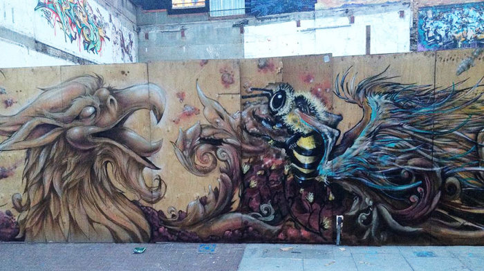 Street Artist In London Paints Bee Murals To Help Raise Awareness (14 pics)