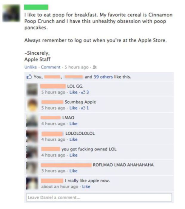 This Is Why You Should Always Log Out of Your Facebook Account (29 pics)