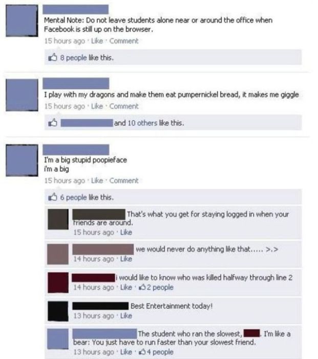 This Is Why You Should Always Log Out of Your Facebook Account (29 pics)