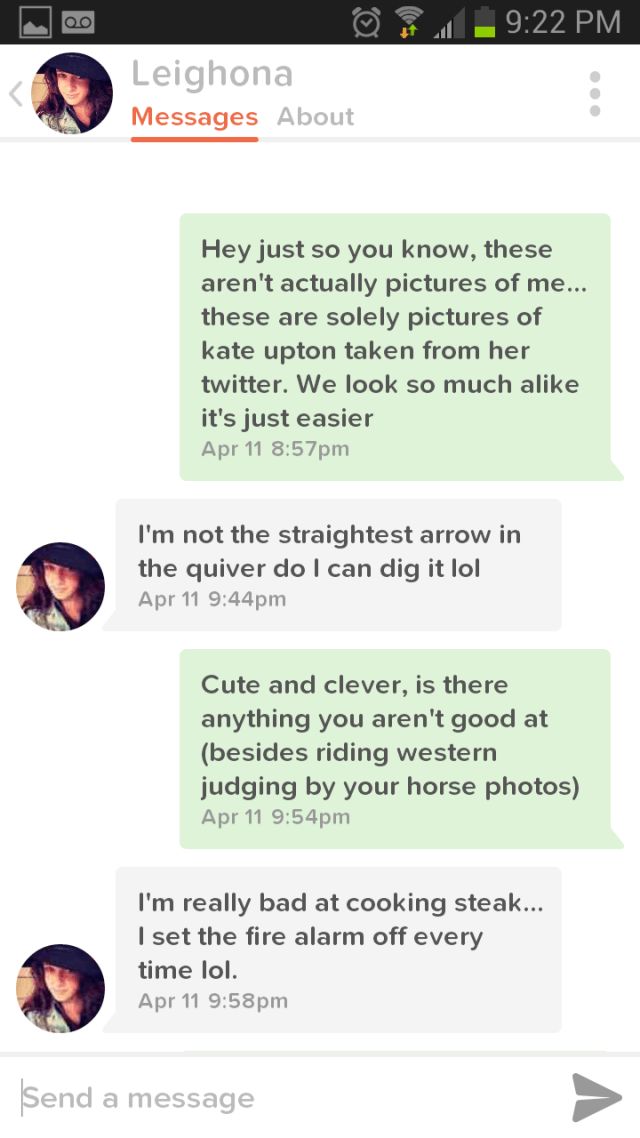 This Guy's Kate Upton Parody Picture On Tinder Is Working Wonders (9 pics)