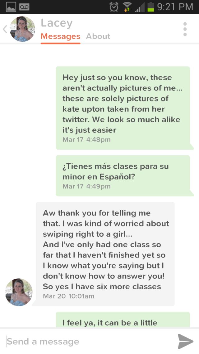 This Guy's Kate Upton Parody Picture On Tinder Is Working Wonders (9 pics)
