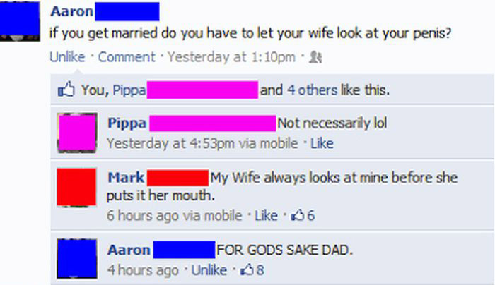 Those Moments When Your Family Embarrasses You On Facebook (23 pics)