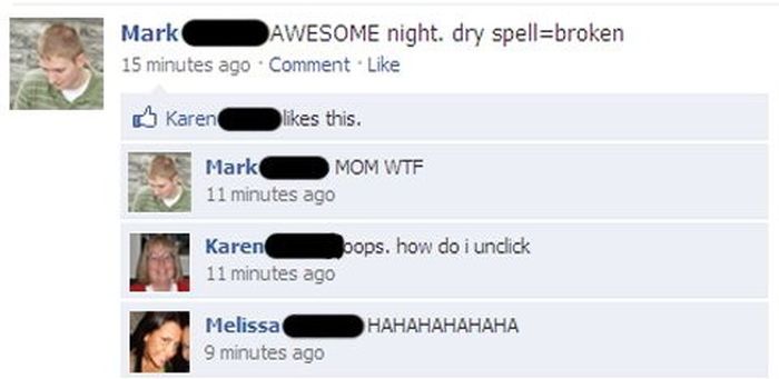 Those Moments When Your Family Embarrasses You On Facebook (23 pics)