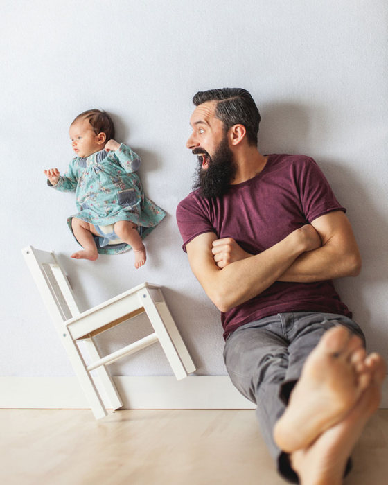Creative Photoshoot Takes Father Daughter Pictures To The Next Level (9 pics)