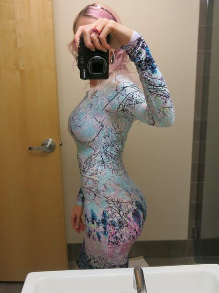 Girls Wrapped Up In Tight Dresses Make Such A Pretty Package (51 pics)