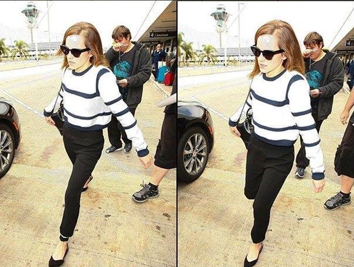Emma Watson Snubs A Fan At The Airport (2 pics)