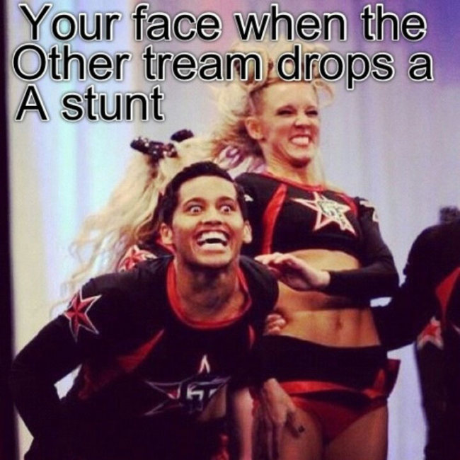 When Cheerleaders Make Awkward Faces (16 pics)
