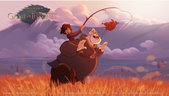If Game Of Thrones Characters Appeared In Disney Movies (10 pics)