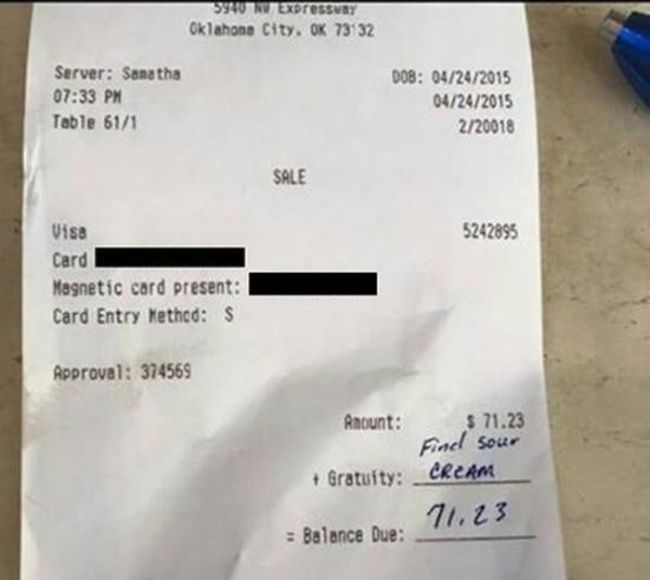 Man Doesn't Leave A Tip Then Gets Owned Online (3 pics)