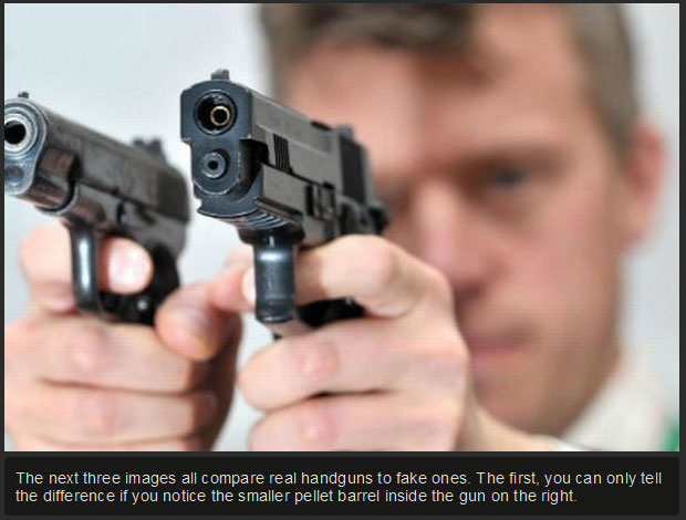 Can You Tell The Difference Between A Real And A Fake Gun? (10 pics)