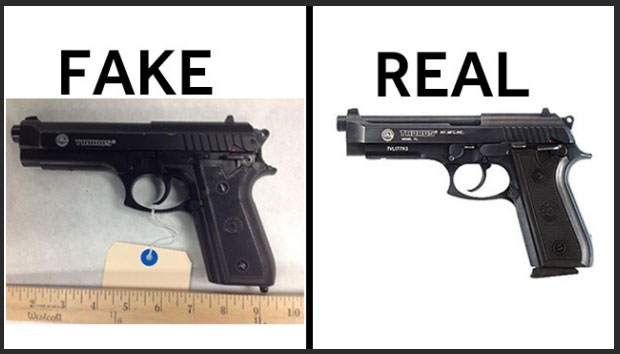 Can You Tell The Difference Between A Real And A Fake Gun? (10 pics)