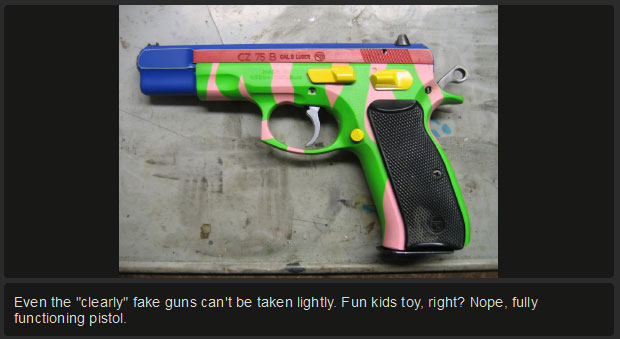 Can You Tell The Difference Between A Real And A Fake Gun? (10 pics)