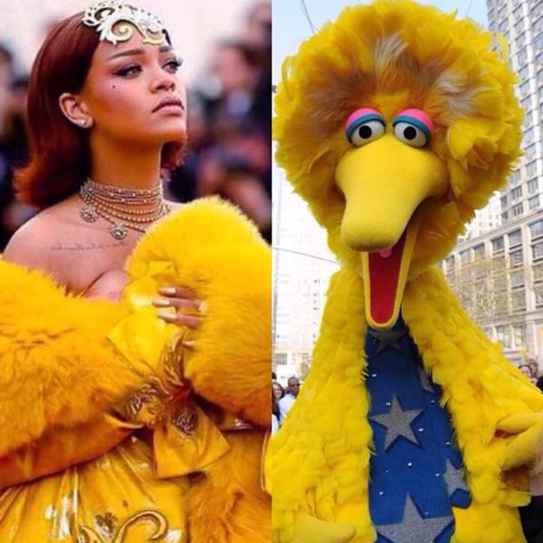 Internet's Reaction To Rihanna’s Met Gala Dress (24 pics)