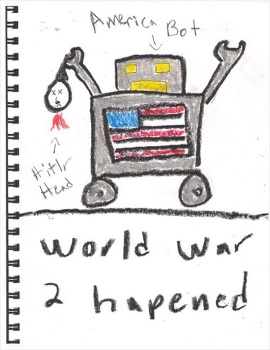 What It Looks Like When A 5 Year Old Explains The History Of America (7 pics)