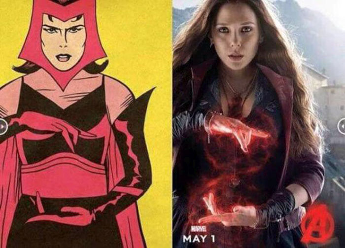 What The Comic Book Avengers Look Like Compared To Their Film Adaptations (10 pics)