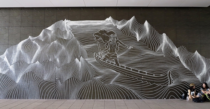 Artist Uses Duct Tape Instead Of Paint To Create Street Art (21 pics)