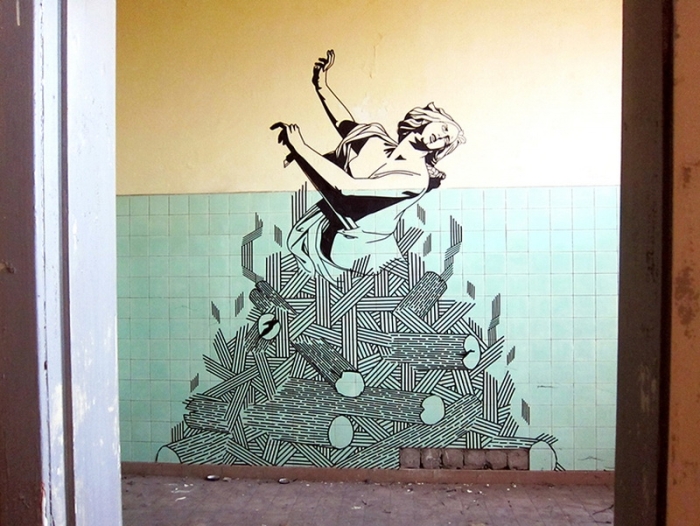 Artist Uses Duct Tape Instead Of Paint To Create Street Art (21 pics)